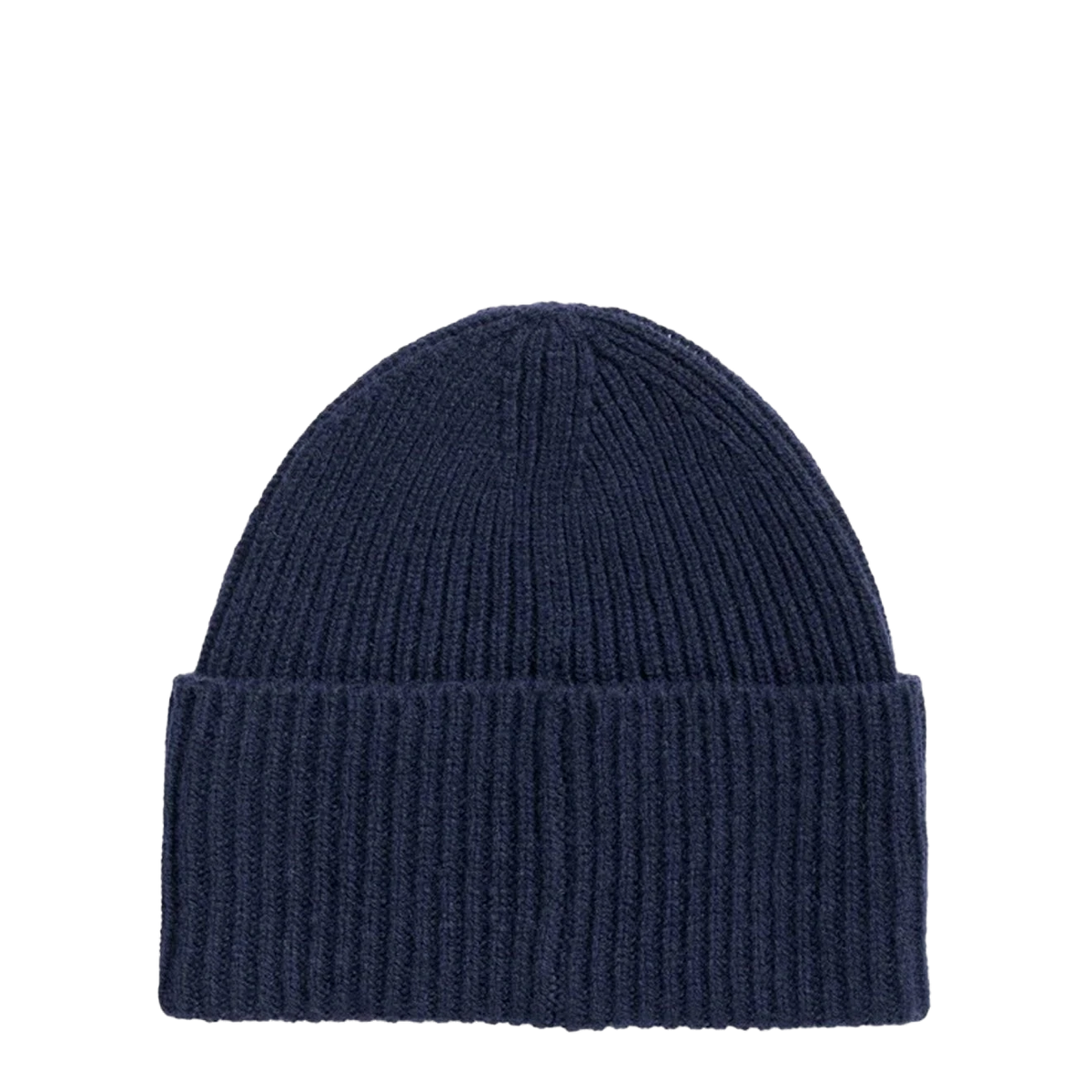 Norse Projects Norse Standard Merino Lambswool Beanie Dark Navy - View 2