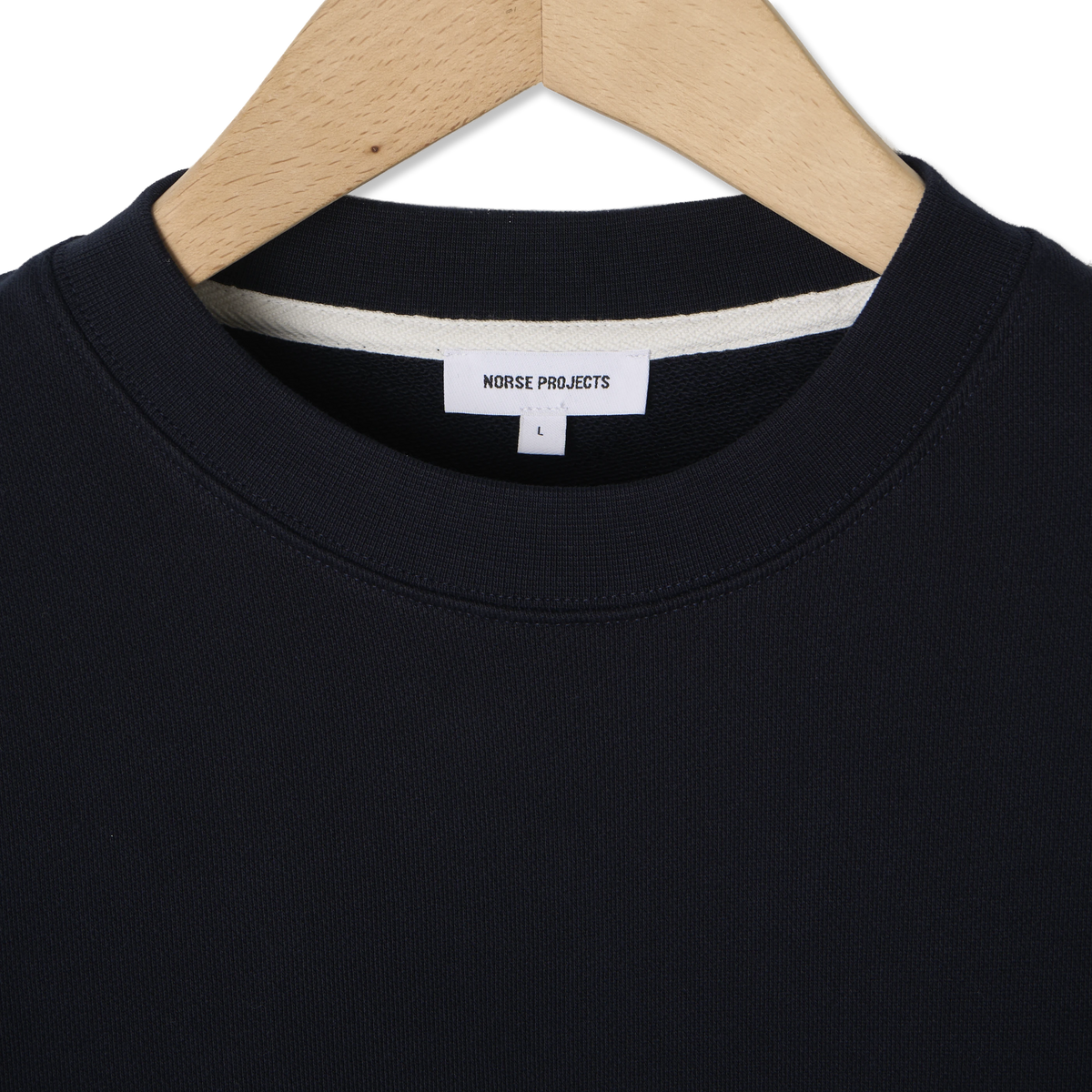 Norse Projects Arne Logo Sweat Dark Navy - Detail 2