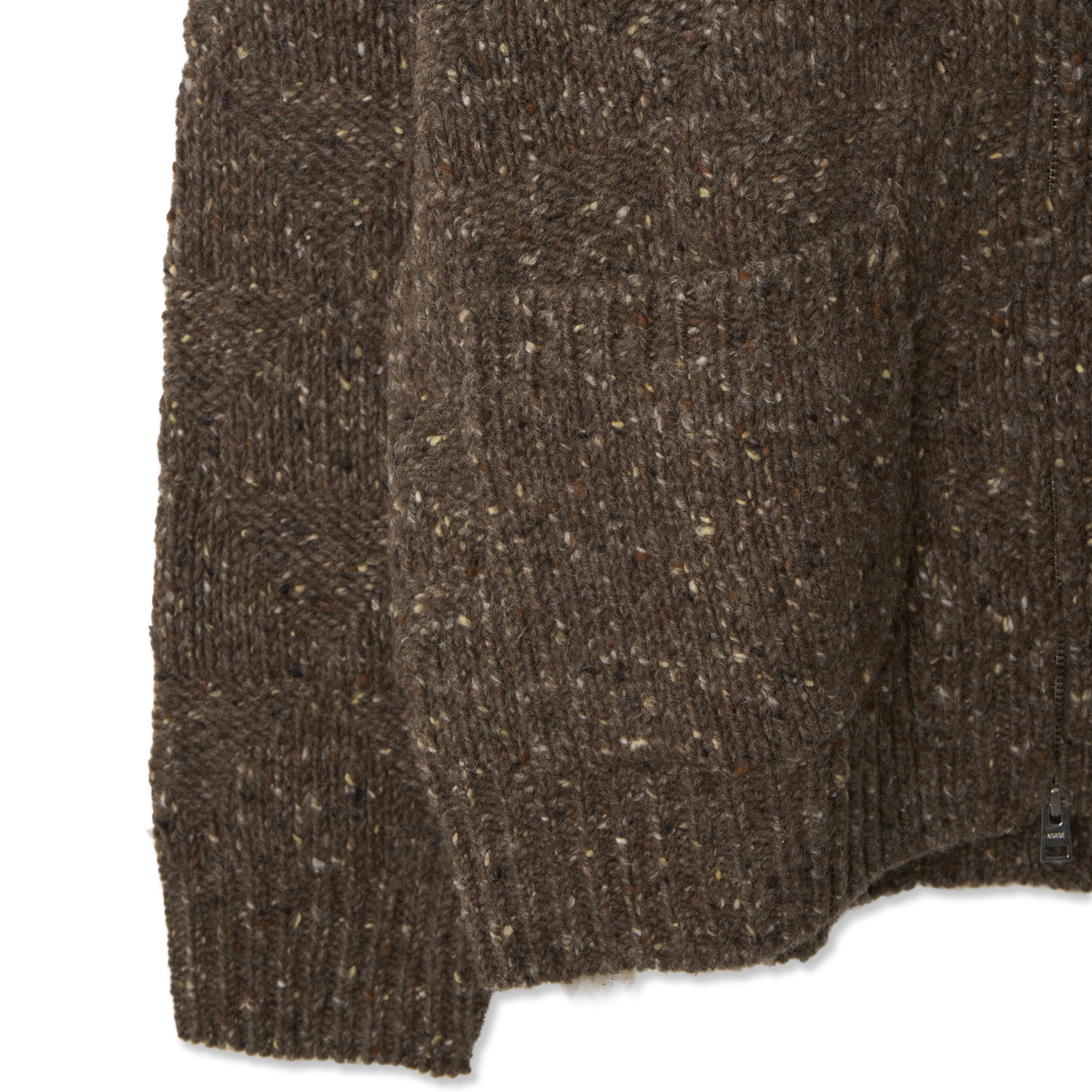 Norse Projects Erik Donegal Diamond Jacket Seal Brown - Detail 3