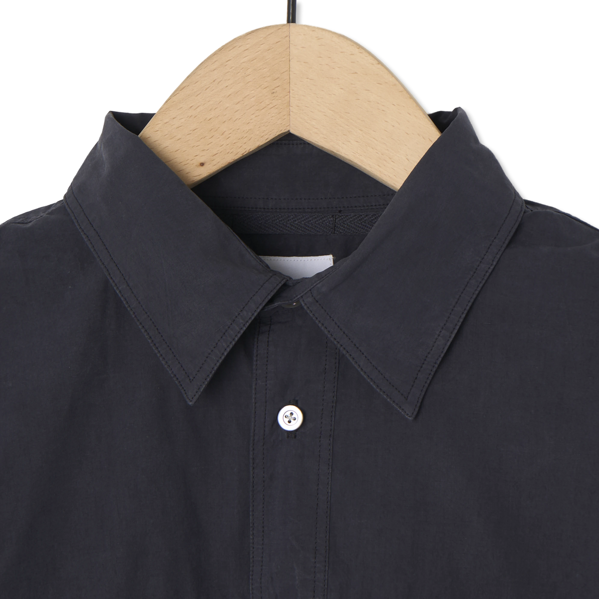 Norse Projects Falster Tencel Oversize Shirt Dark Navy - Detail 2