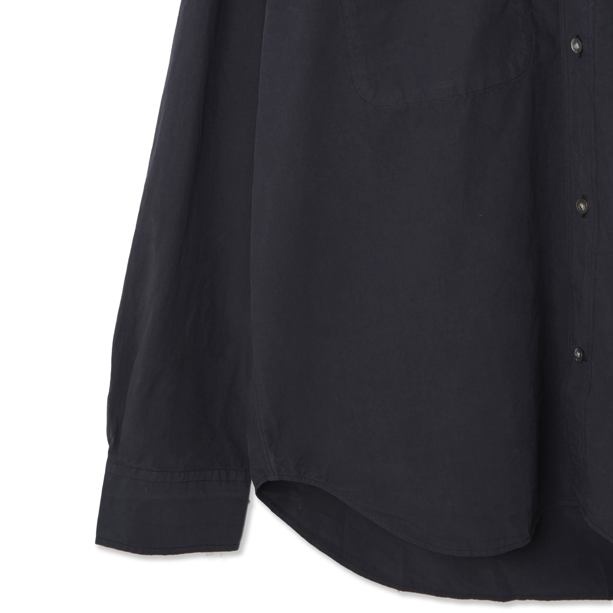 Norse Projects Falster Tencel Oversize Shirt Dark Navy - Detail 4