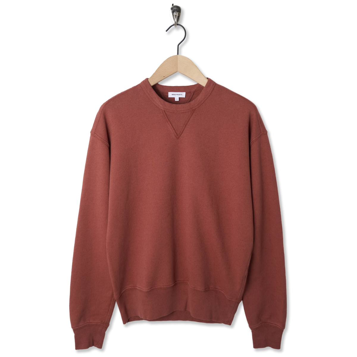 Norse Projects Kulhuse Cotton Linen Loopback Sweatshirt Cowhide - Front