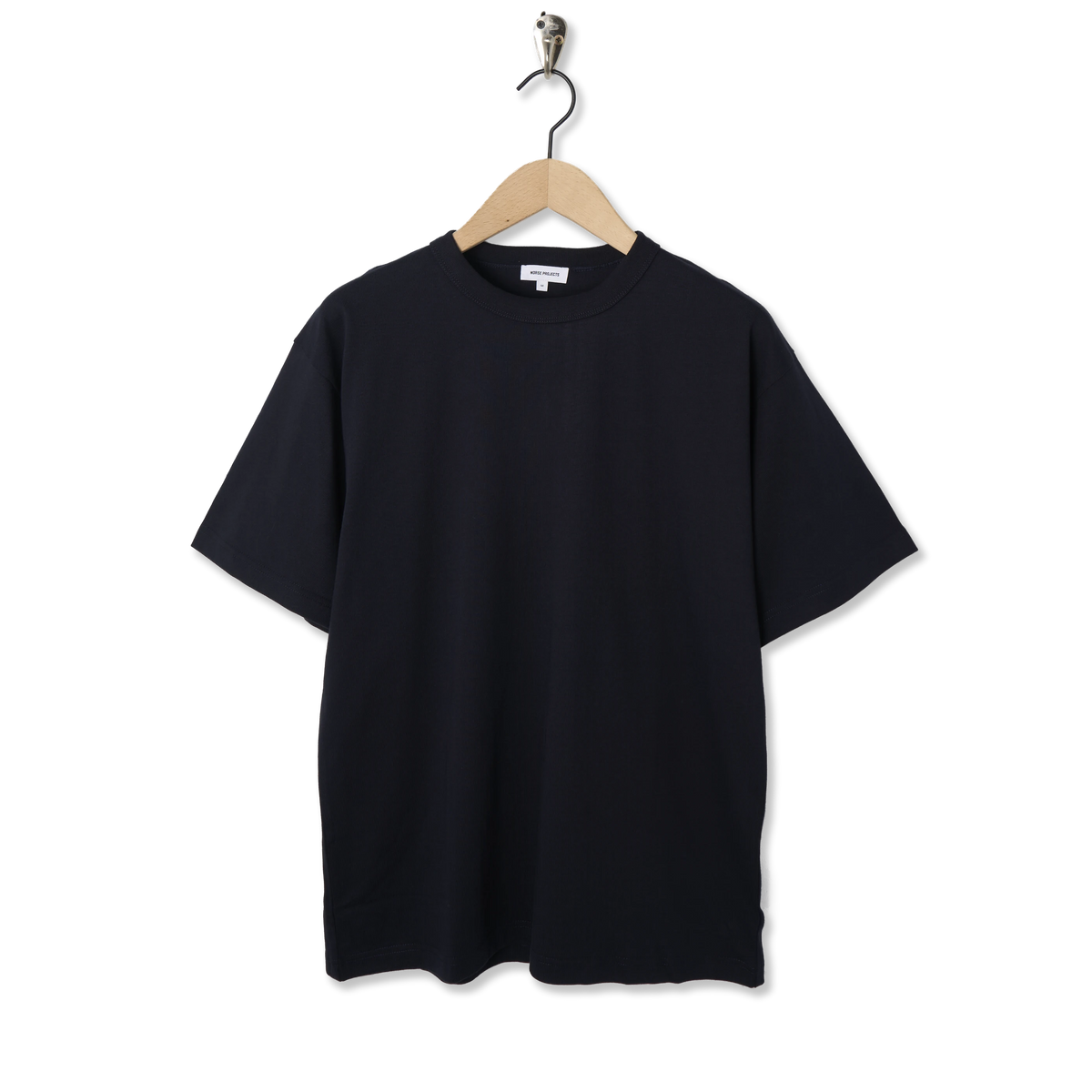 Norse Projects Snekkersten Organic Arch Print T-Shirt Dark Navy - Front