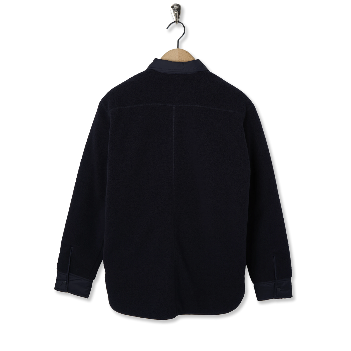 Norse Projects Ulrik Reversible Fleece Overshirt Dark Navy - Back