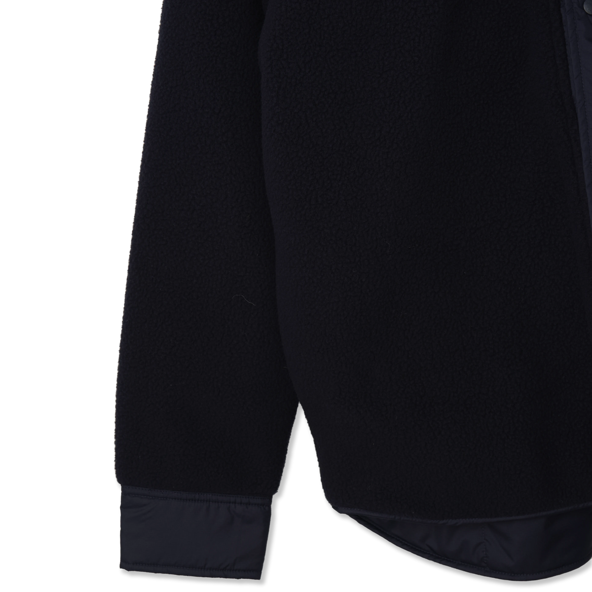 Norse Projects Ulrik Reversible Fleece Overshirt Dark Navy - Detail 1