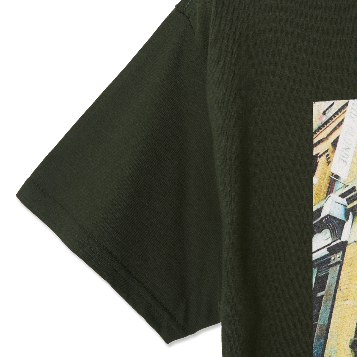 Oi Polloi 70 Tib Street S/S T-Shirt Dark Forest - Detail 5