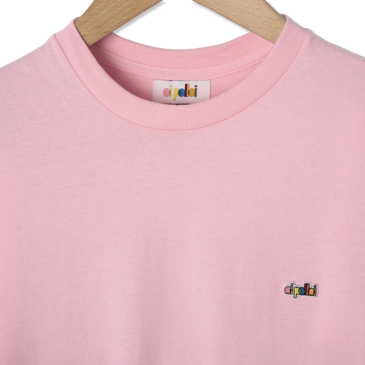 Oi Polloi 70 Tib Street S/S T-Shirt Pink - Detail