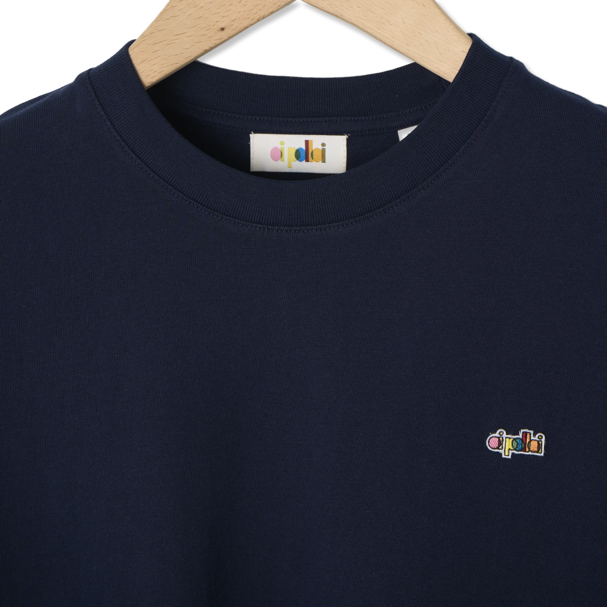 Oi Polloi 80s SS T-Shirt Navy - Detail 2