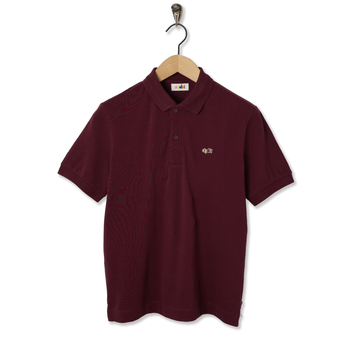 Oi Polloi Classic S/S Polo Shirt Burgundy - Front