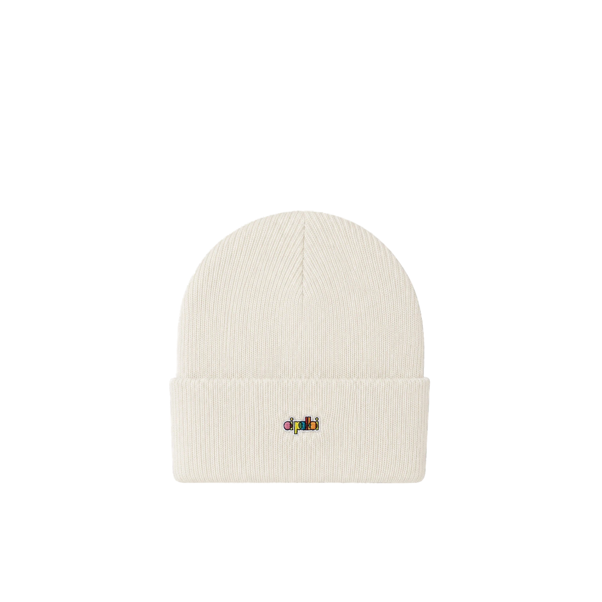 Oi Polloi North Sea Knit Beanie Hat White - View