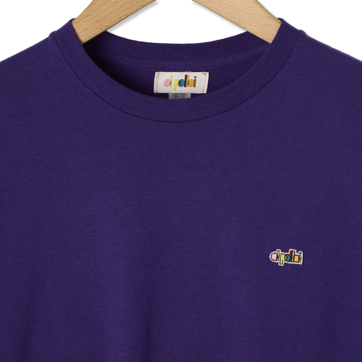 Oi Polloi Rainbow Lizard S/S T-Shirt Purple - Detail 1