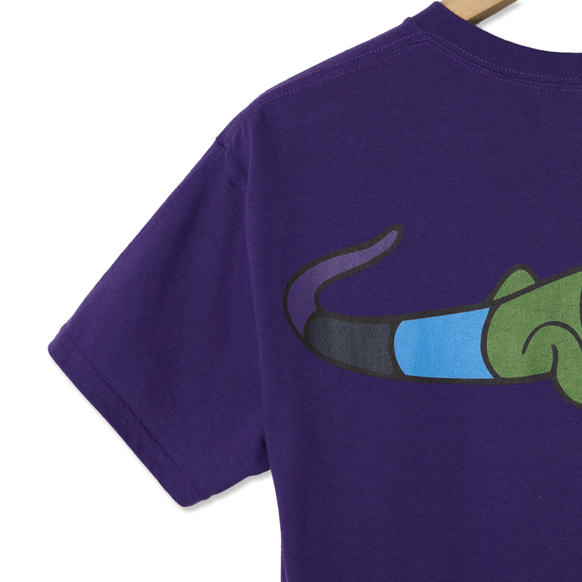 Oi Polloi Rainbow Lizard S/S T-Shirt Purple - Detail 2