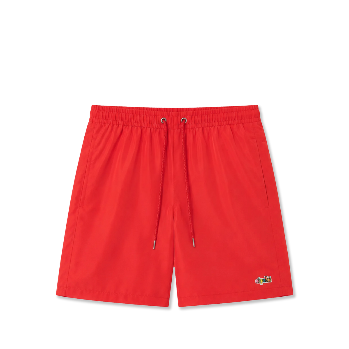 Oi Polloi Swim Shorts Red - Front