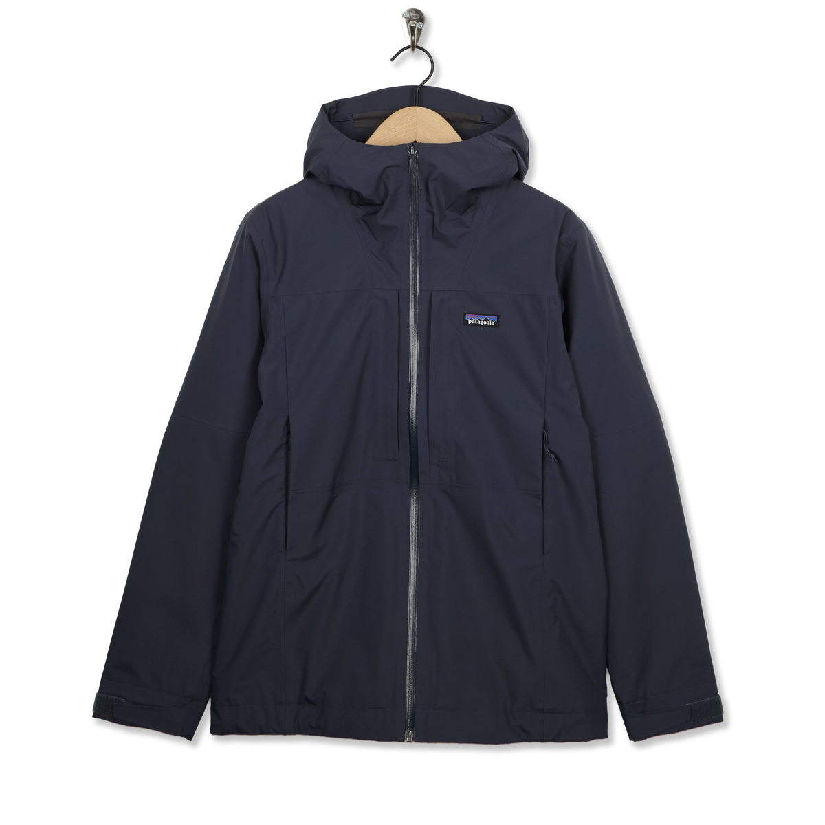 Patagonia Insulated Boulder Fork Rain Jacket Smolder Blue - Front