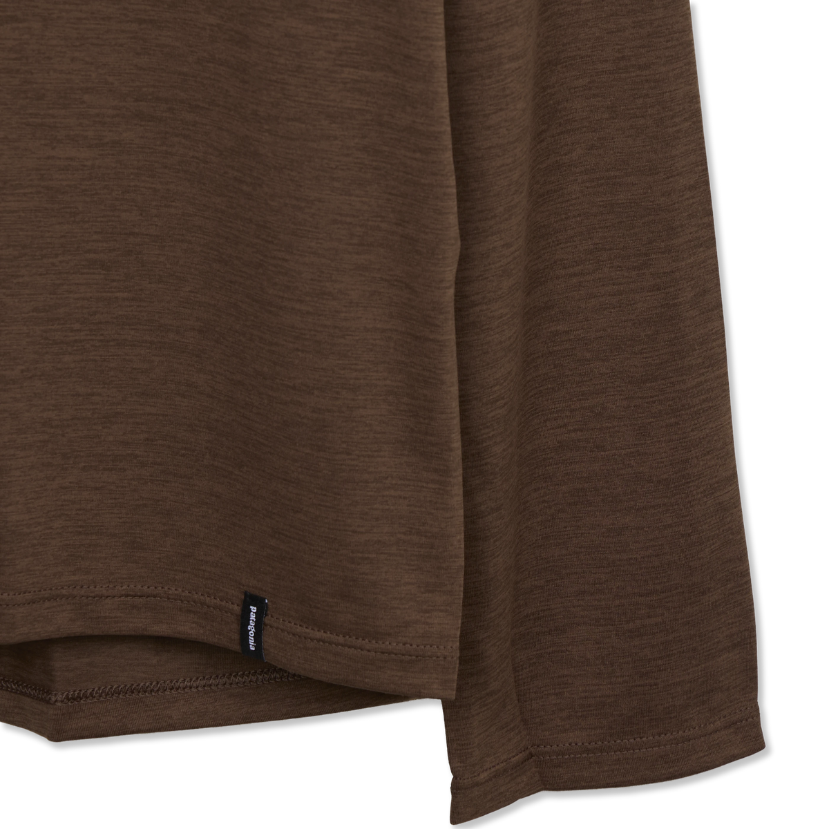 Patagonia L/S Capilene Cool Daily Shirt Boardshort Logo Berm Brown Light Berm Brown X-Dye - Detail 3