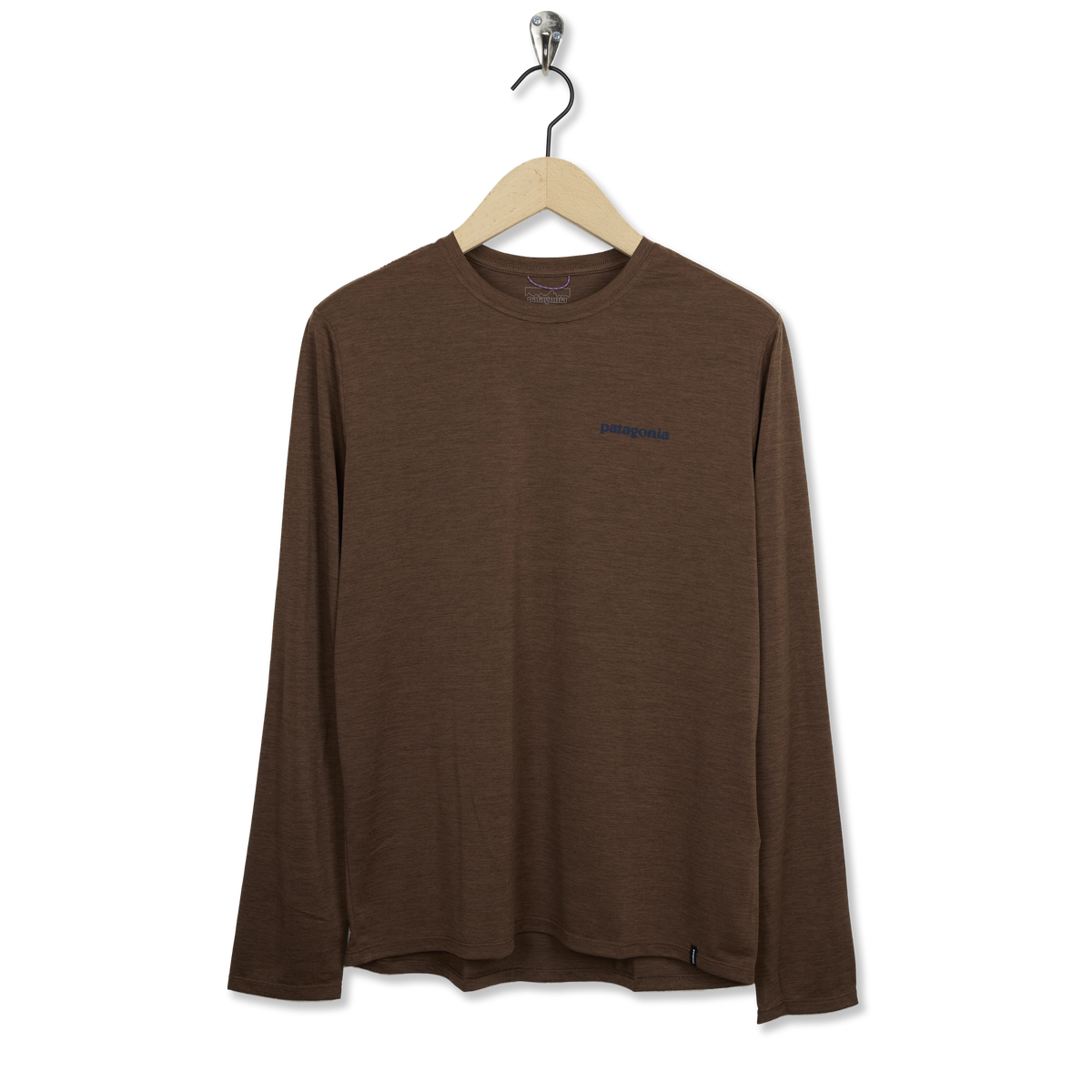 Patagonia L/S Capilene Cool Daily Shirt Boardshort Logo Berm Brown Light Berm Brown X-Dye - Front