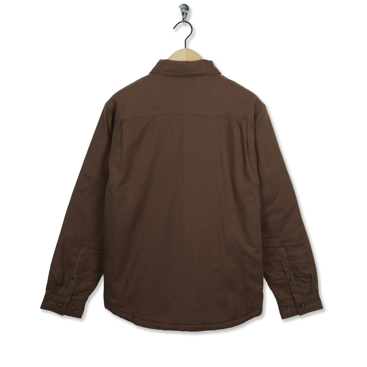 Patagonia Lightweight Insulated Fjord Flannel Shirt Berm Brown - Back