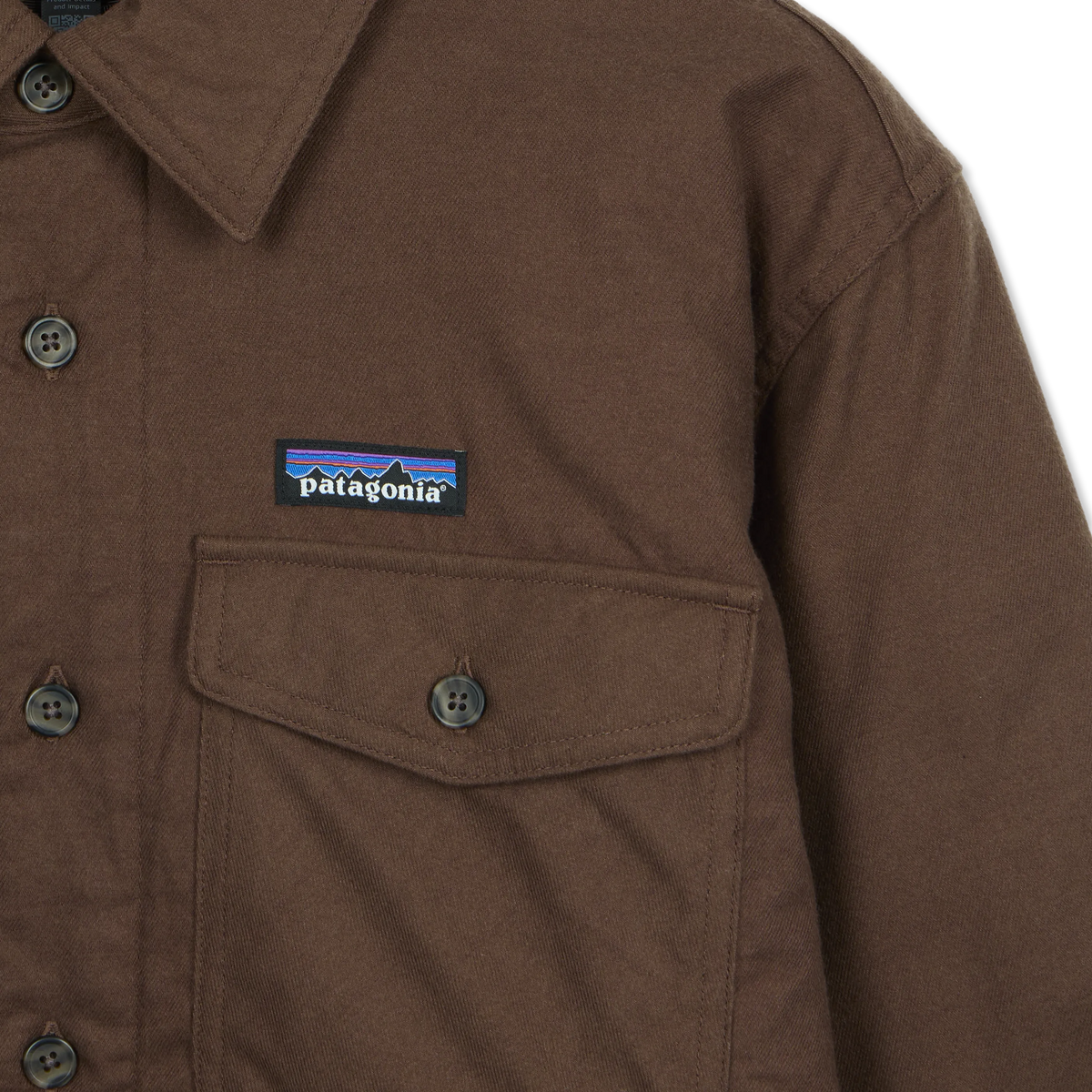 Patagonia Lightweight Insulated Fjord Flannel Shirt Berm Brown - Detail 5