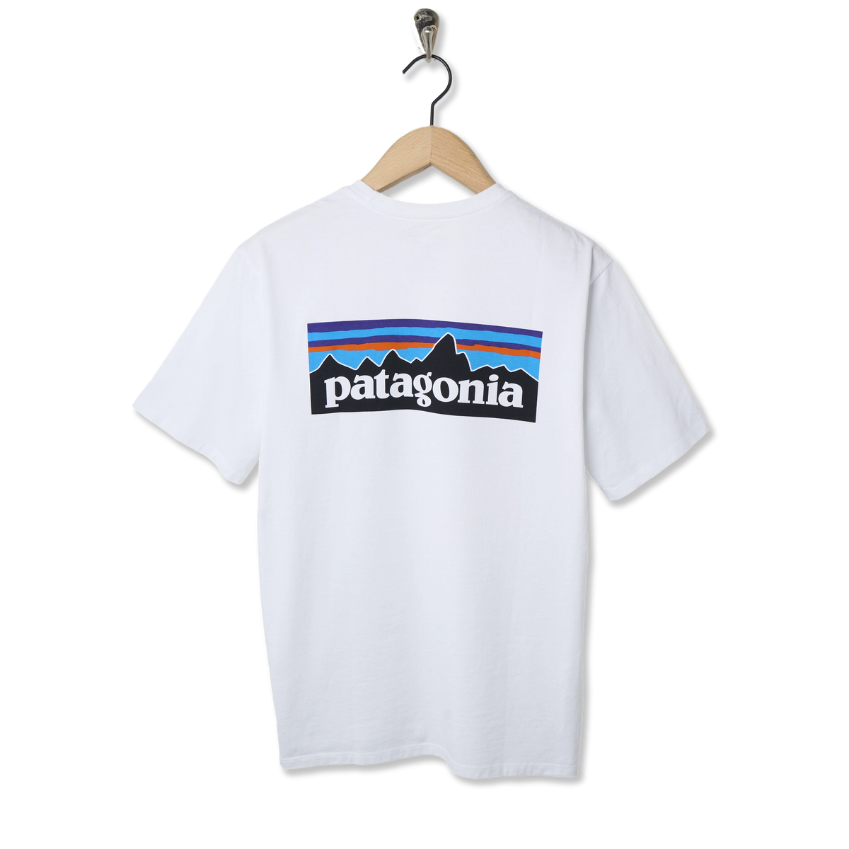 Patagonia P-6 Logo Responsibili-Tee Fiber White - Back