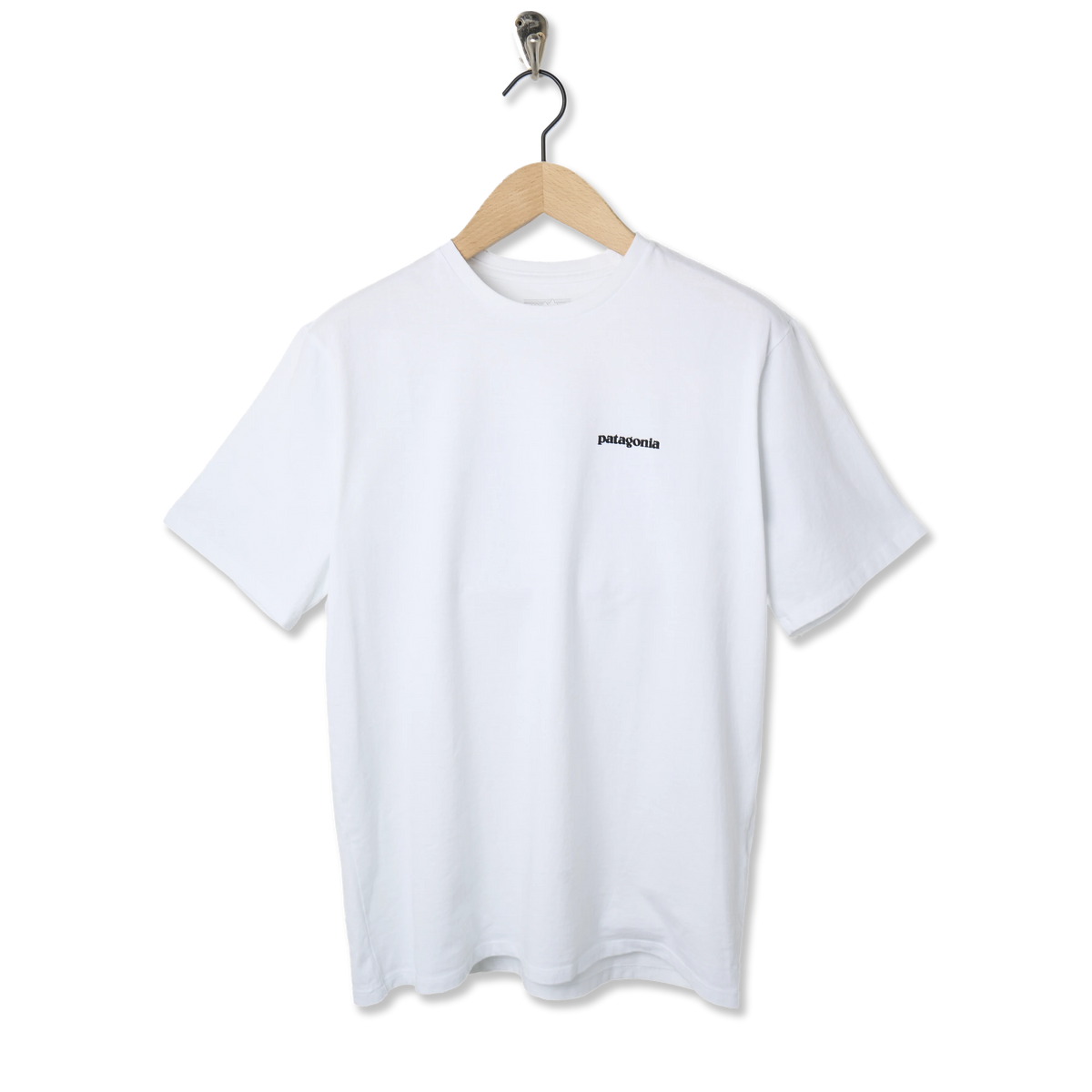 Patagonia P-6 Logo Responsibili-Tee Fiber White - Front