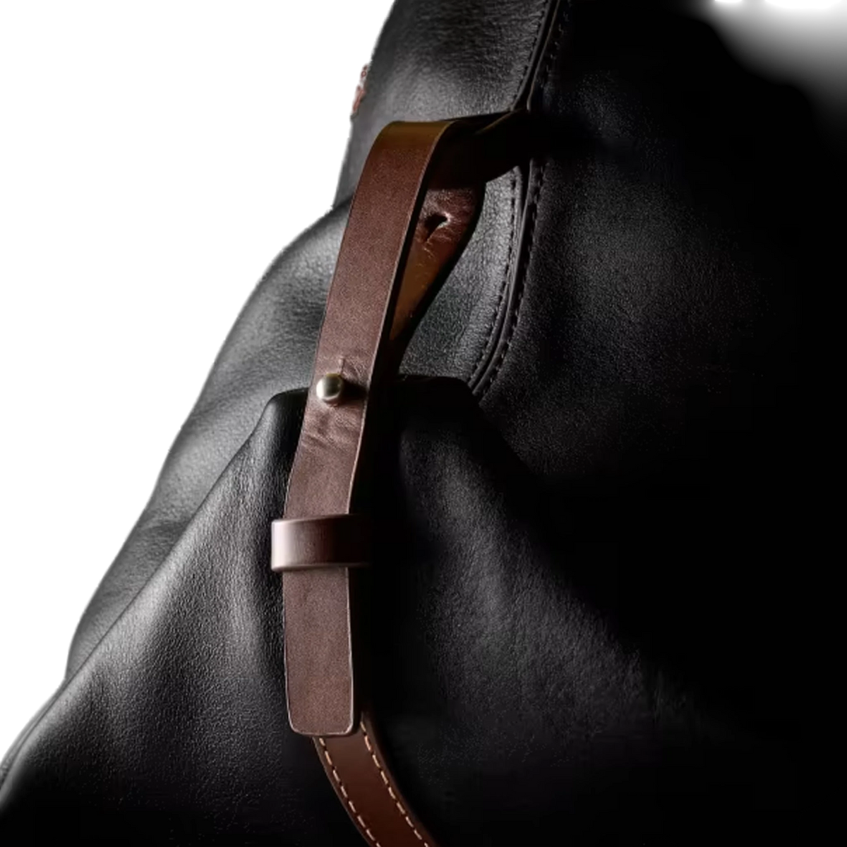 Paul Smith Leather Duffle Tote Bag Black - View 10