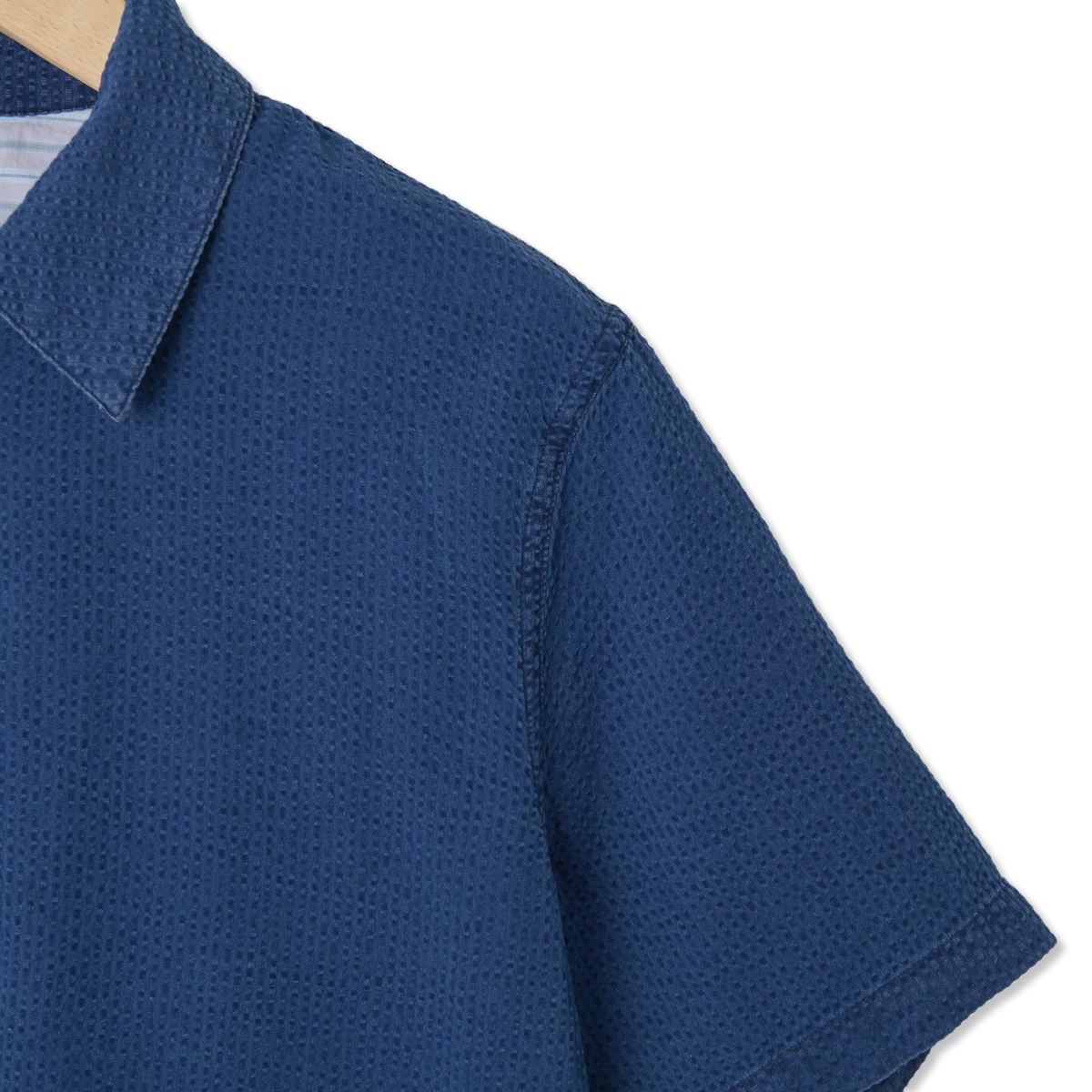 Paul Smith Mens SS Relaxed Fit Shirt Blue - Detail 3