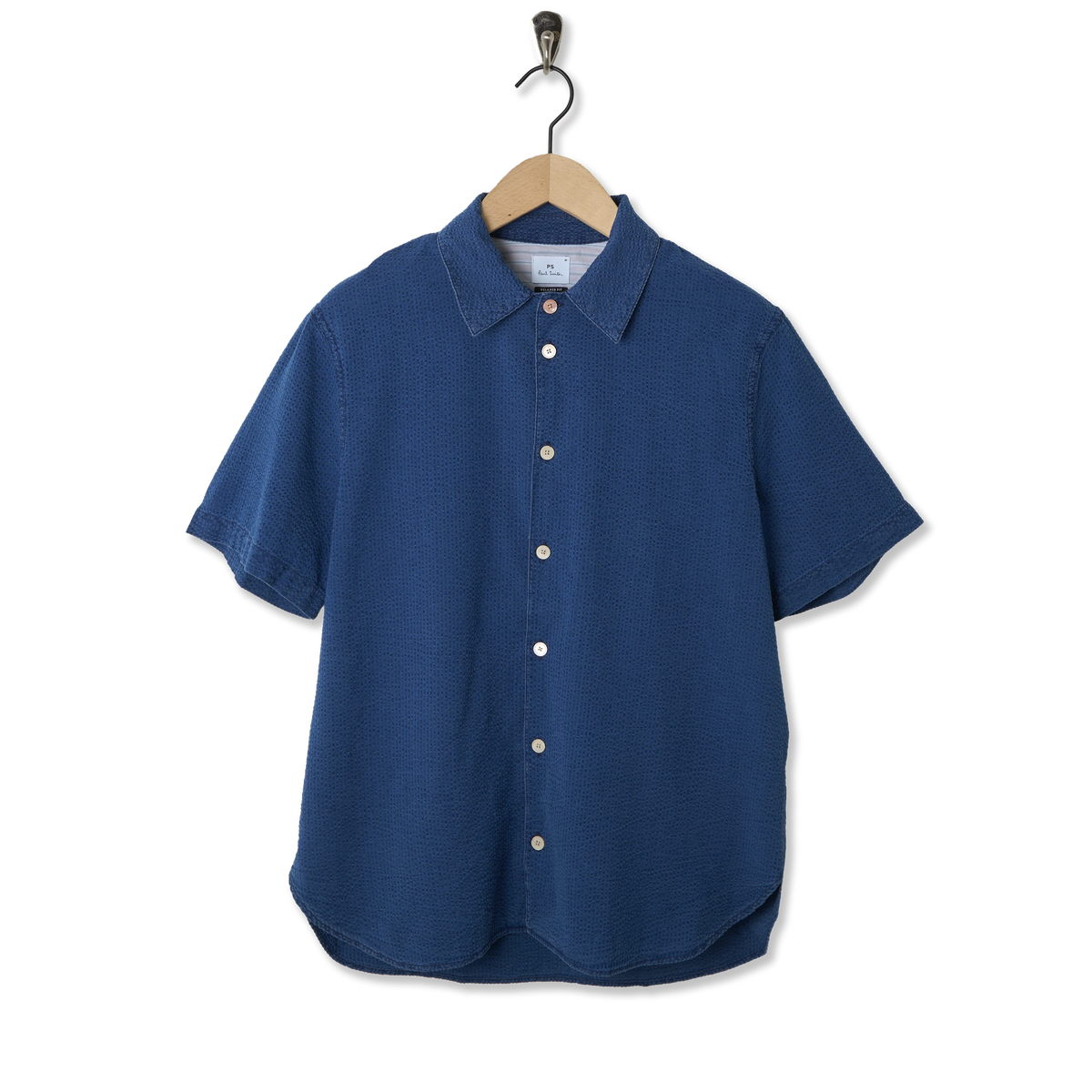 Paul Smith Mens SS Relaxed Fit Shirt Blue - Front