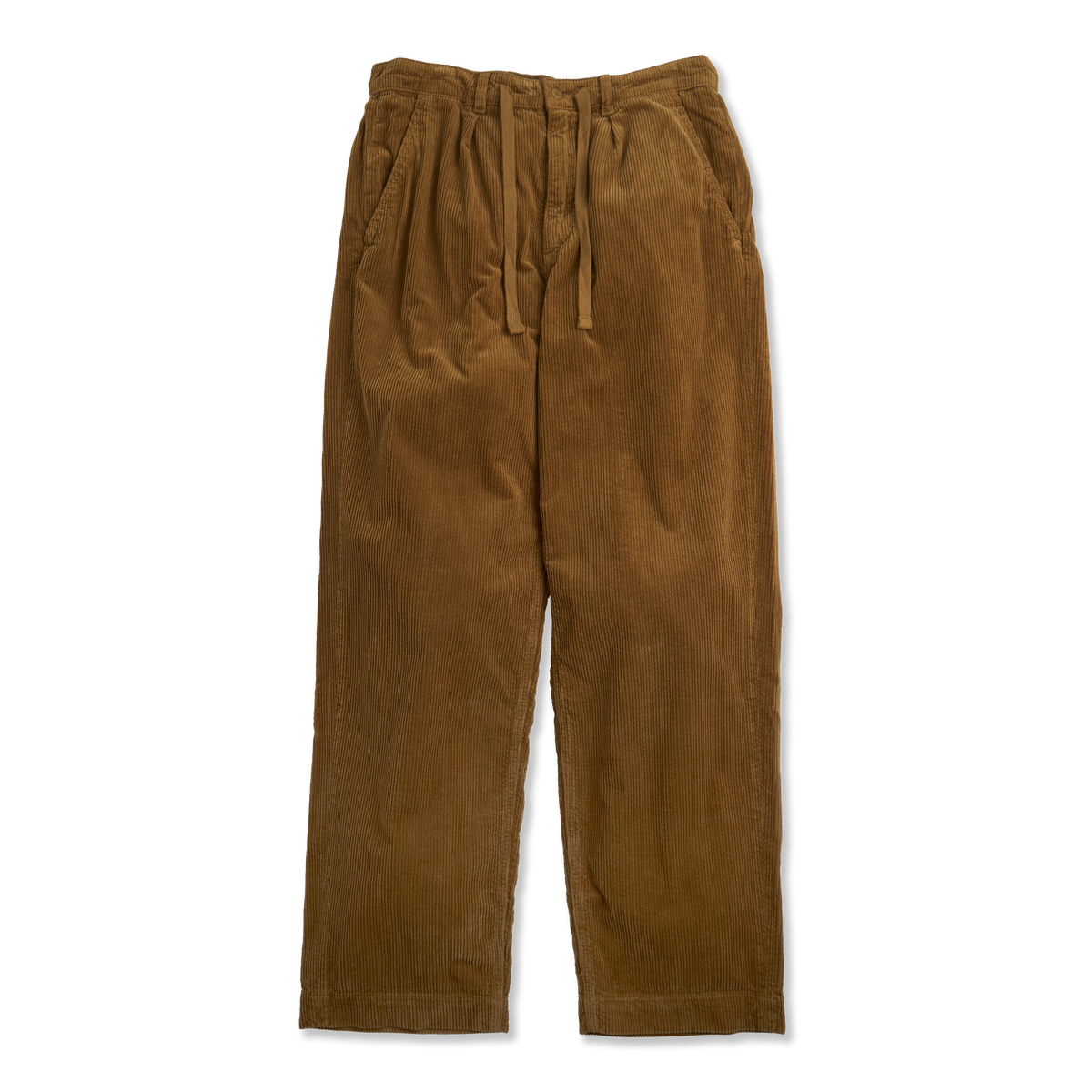 Polo Ralph Lauren Classic Fit Pleated Corduroy Pant Workwear Tan - Front