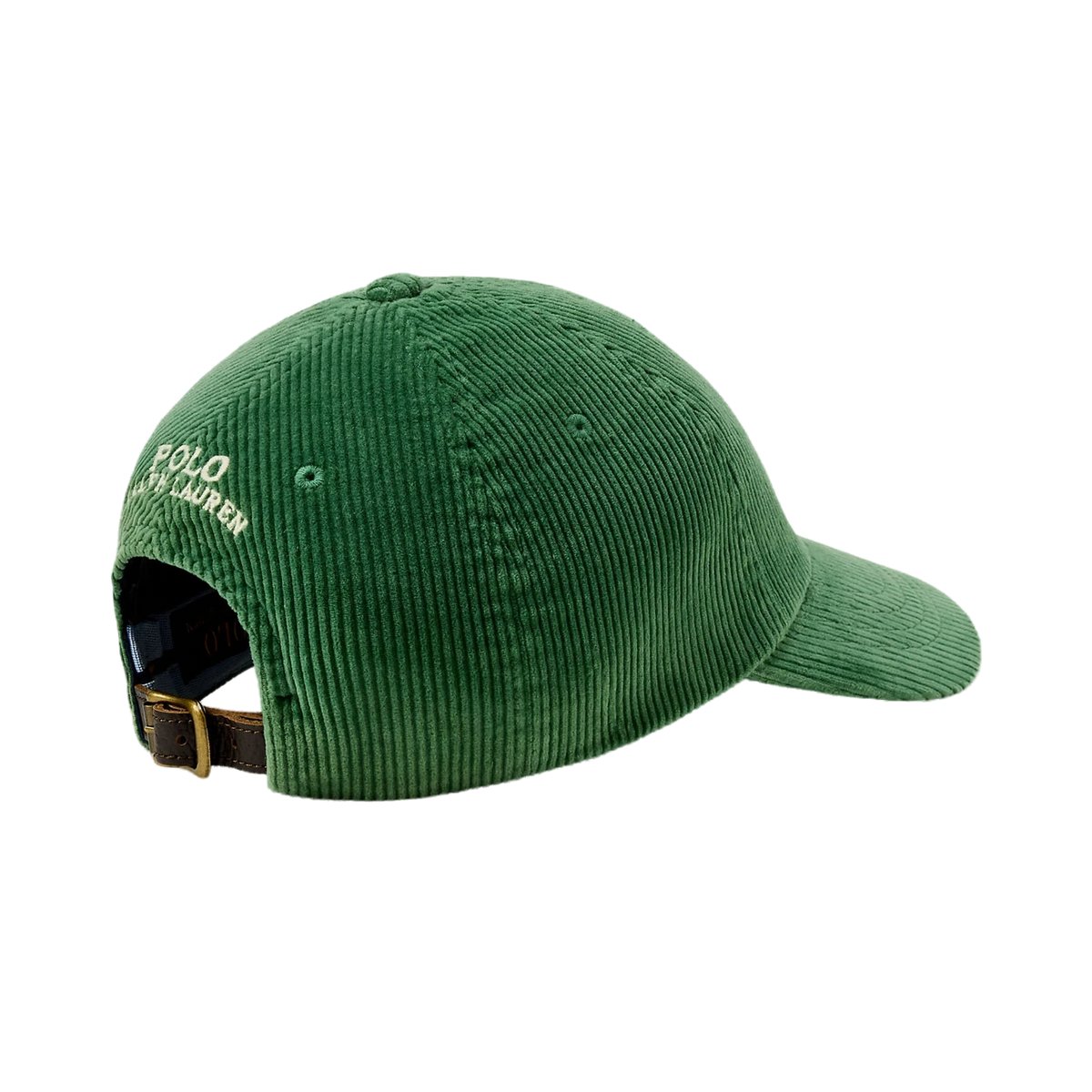 Polo Ralph Lauren Corduroy Ball Cap Meadow Green - View 2