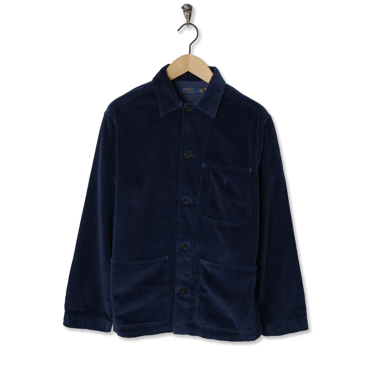 Polo Ralph Lauren Corduroy Utility Overshirt Newport Navy - Front