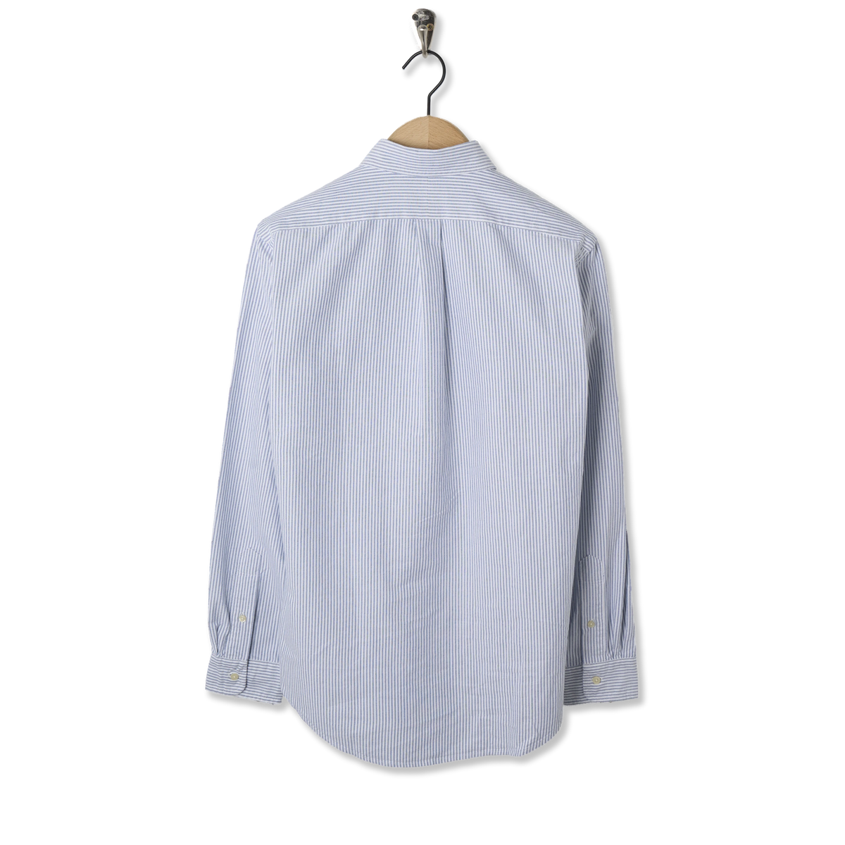 Polo Ralph Lauren Custom Fit Striped Oxford Shirt Navy White - Back
