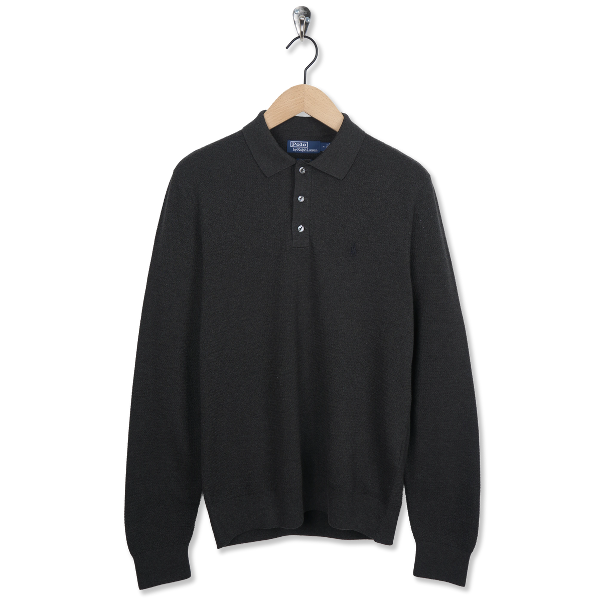 Polo Ralph Lauren Custom Slim Fit Mesh L/S Polo Windsor Heather - Front