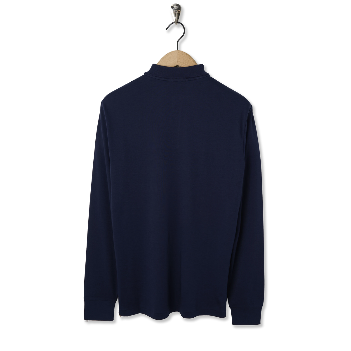 Polo Ralph Lauren Custom Slim Fit Soft Cotton Polo Shirt Refined Navy - Back