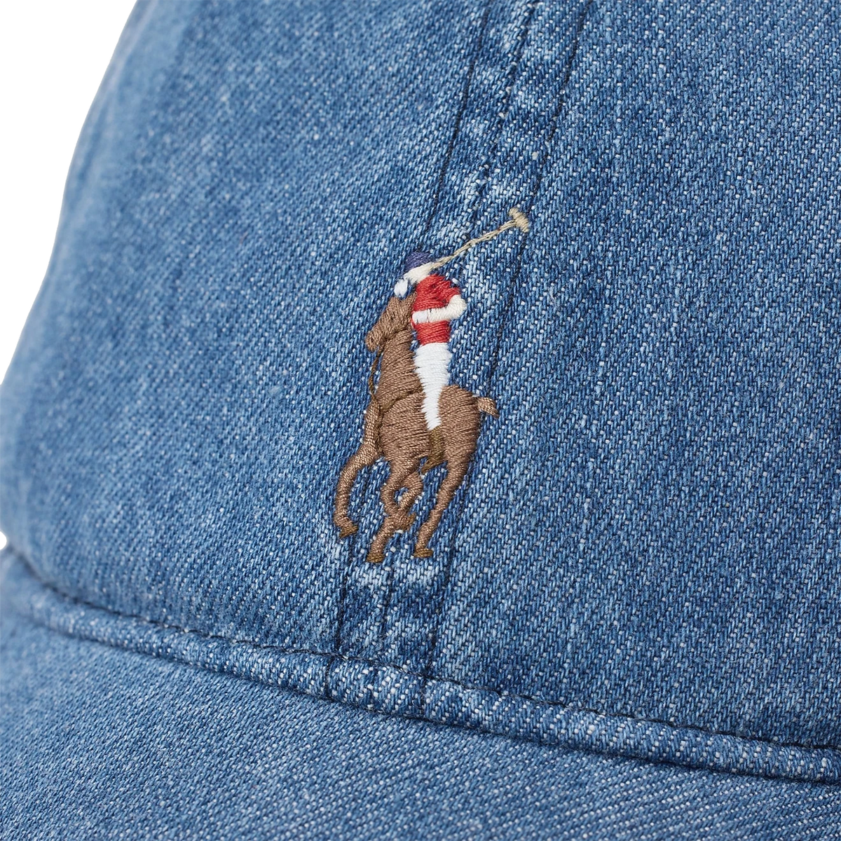 Polo Ralph Lauren Indigo Denim Ball Cap Medium Wash - View 3
