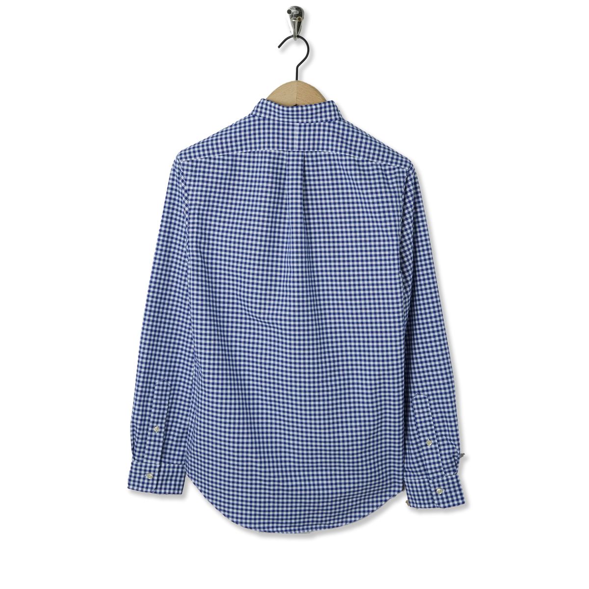 Polo Ralph Lauren Slim Fit Gingham Oxford Shirt Royal / White - Back
