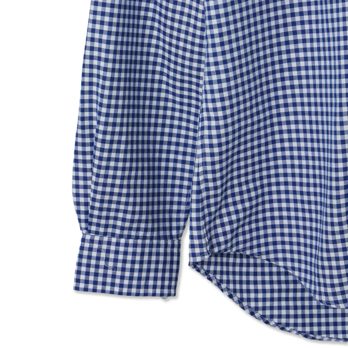 Polo Ralph Lauren Slim Fit Gingham Oxford Shirt Royal / White - Detail 2