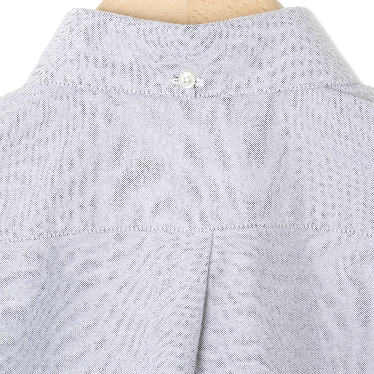 Portuguese Flannel Brushed Oxford Shirt Black - Detail 5