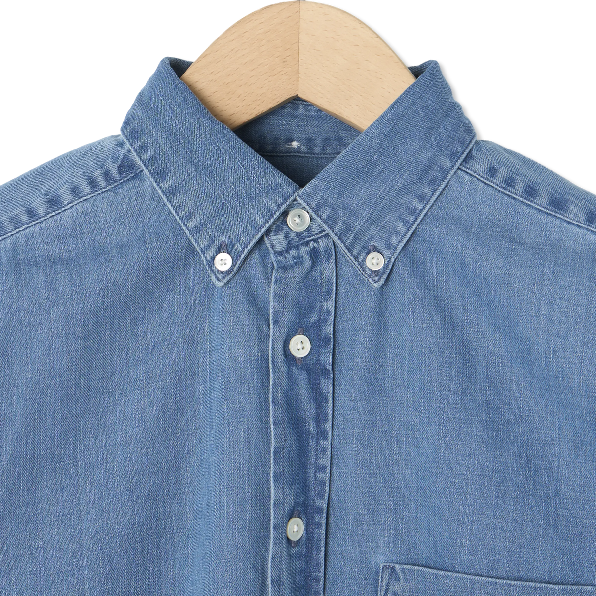 Portuguese Flannel Denim Shirt - Detail 2