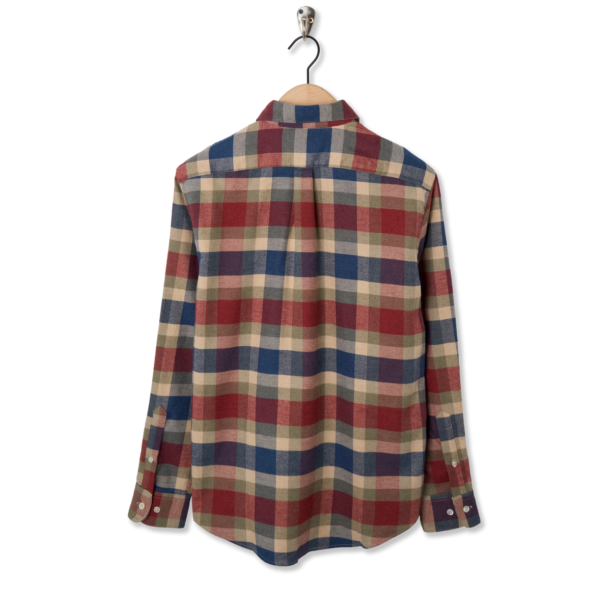 Portuguese Flannel Girona Shirt Blue / Red - Back