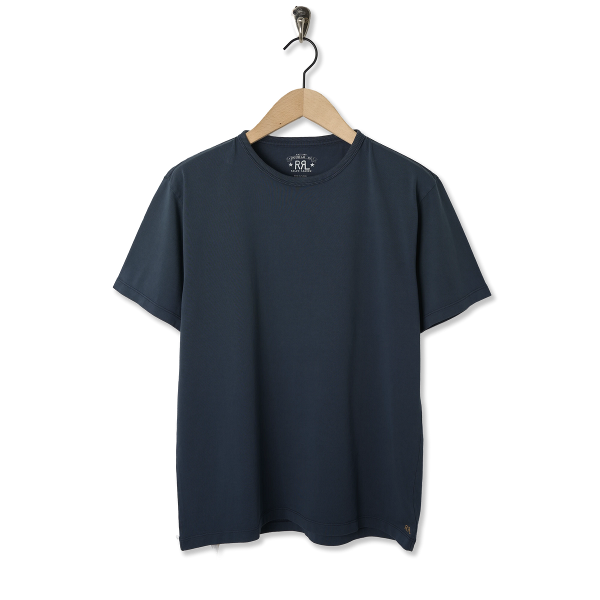 RRL By Ralph Lauren Relaxed Fit Heavyweight Jersey T-Shirt Dark Navy - Front