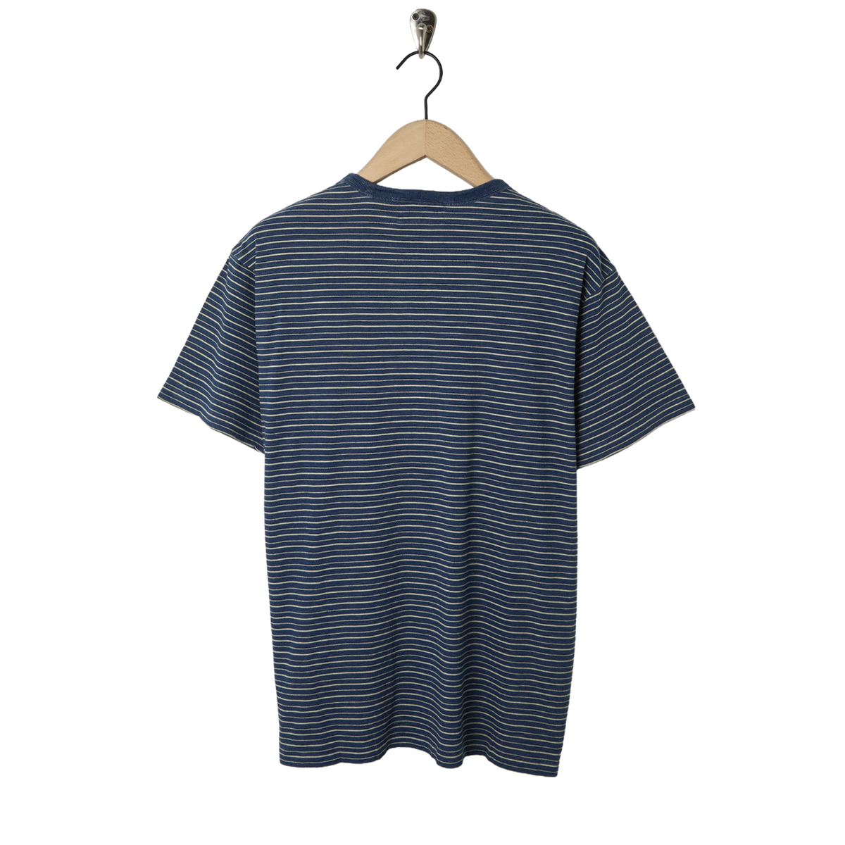 RRL By Ralph Lauren Striped Jacquard T-Shirt Indigo Multi - Back