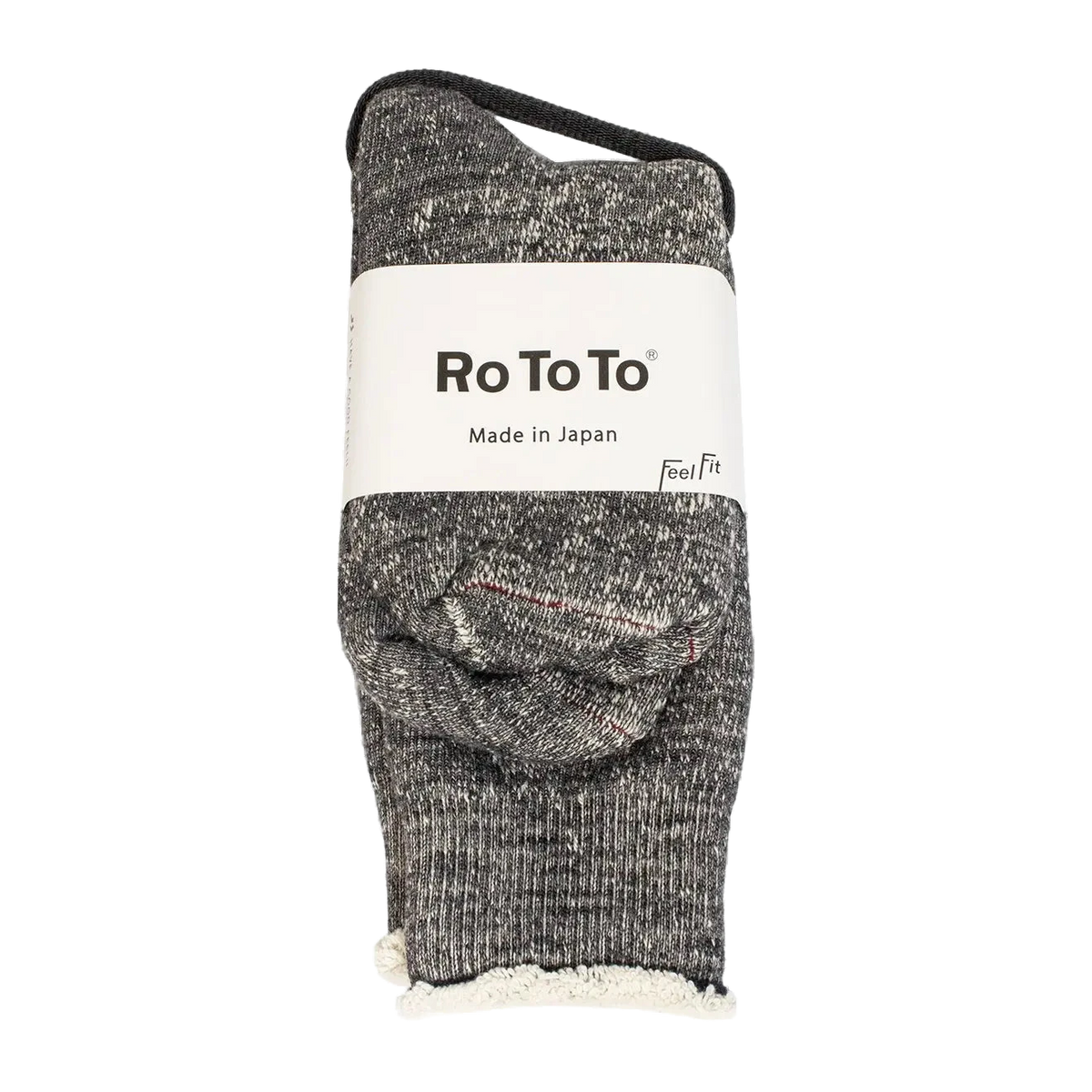 RoToTo Double Face Socks Charcoal - View