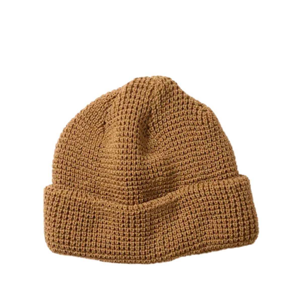 RoToTo Waffle Watch Cap Tan Brown - View 1