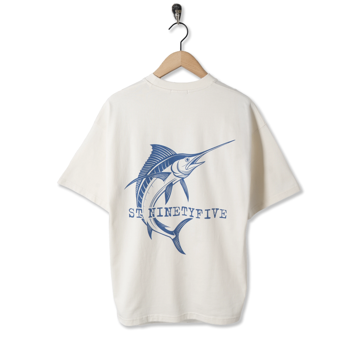 ST-95 x Anna Bergonzini Swordfish T-Shirt Off White - Back