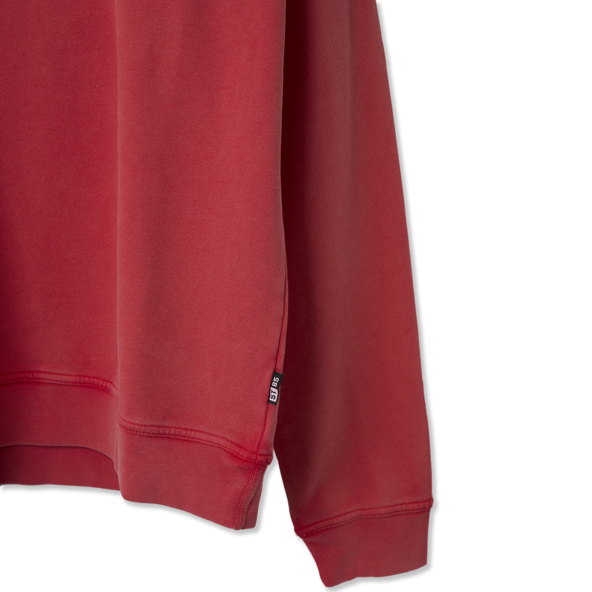 ST95 Luna Nucleo Oversized Crew Sweatshirt Washed Red - Detail 1