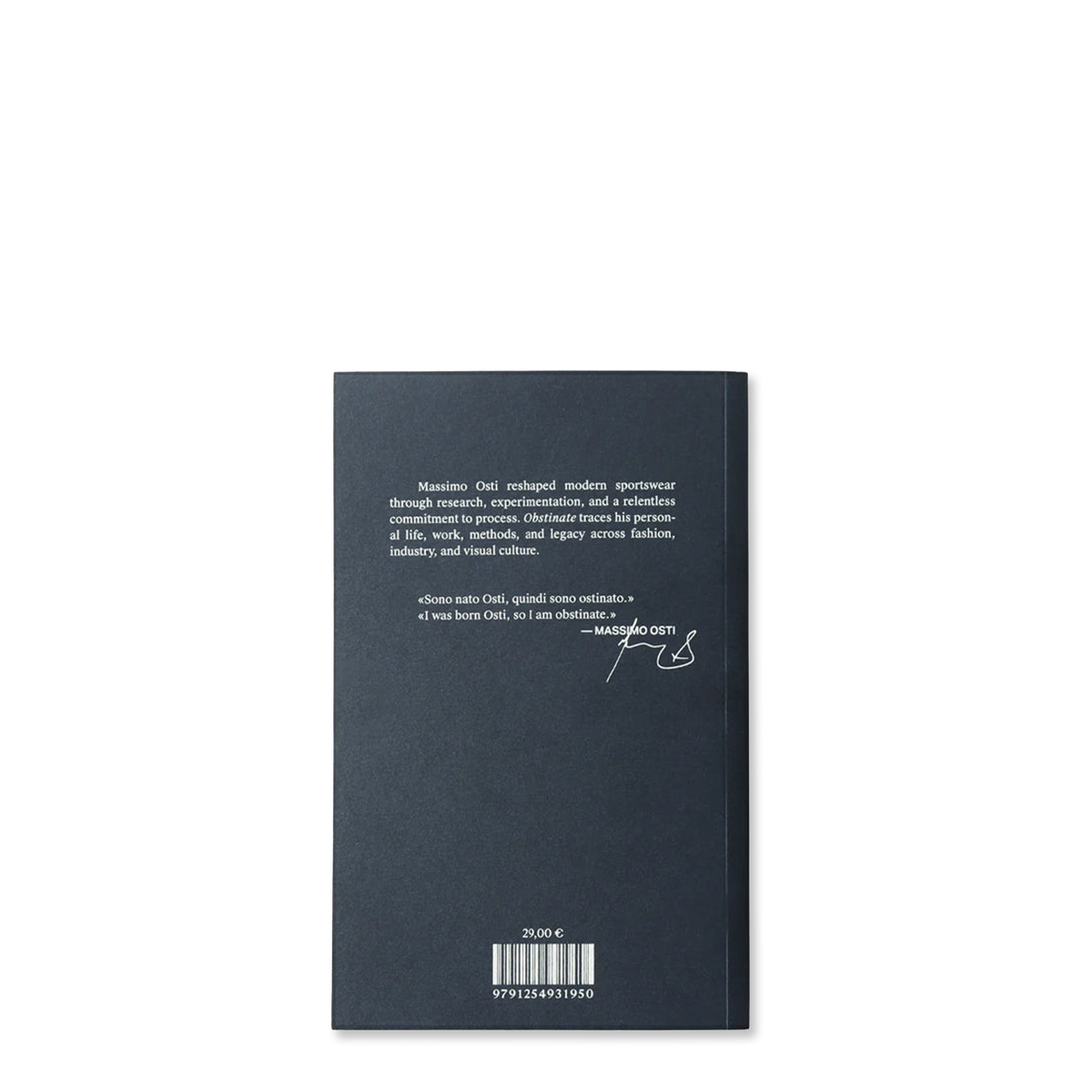 Obstinate, Tracing Massimo Osti