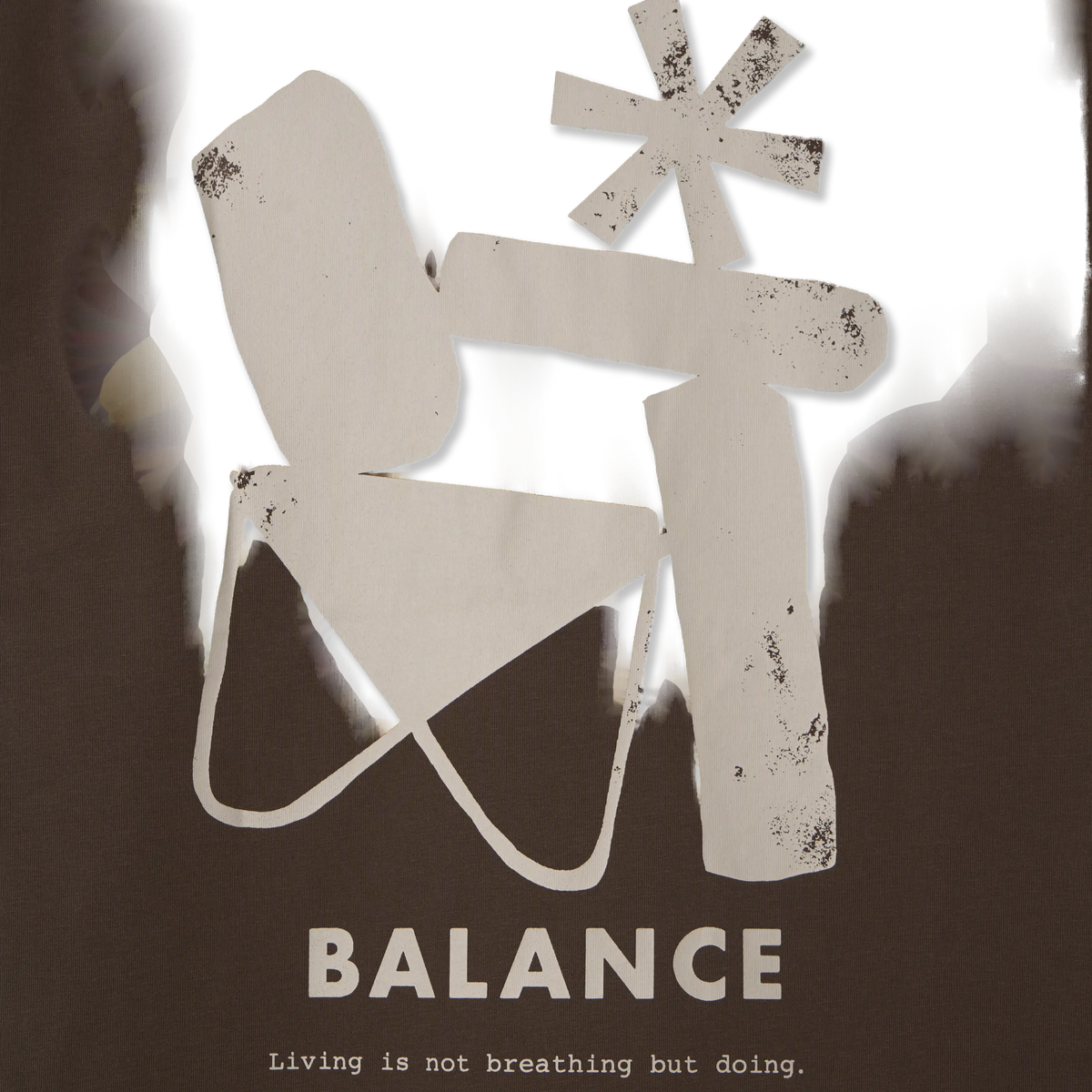 Snow Peak Elemental Balance T-Shirt Brown - Detail 2