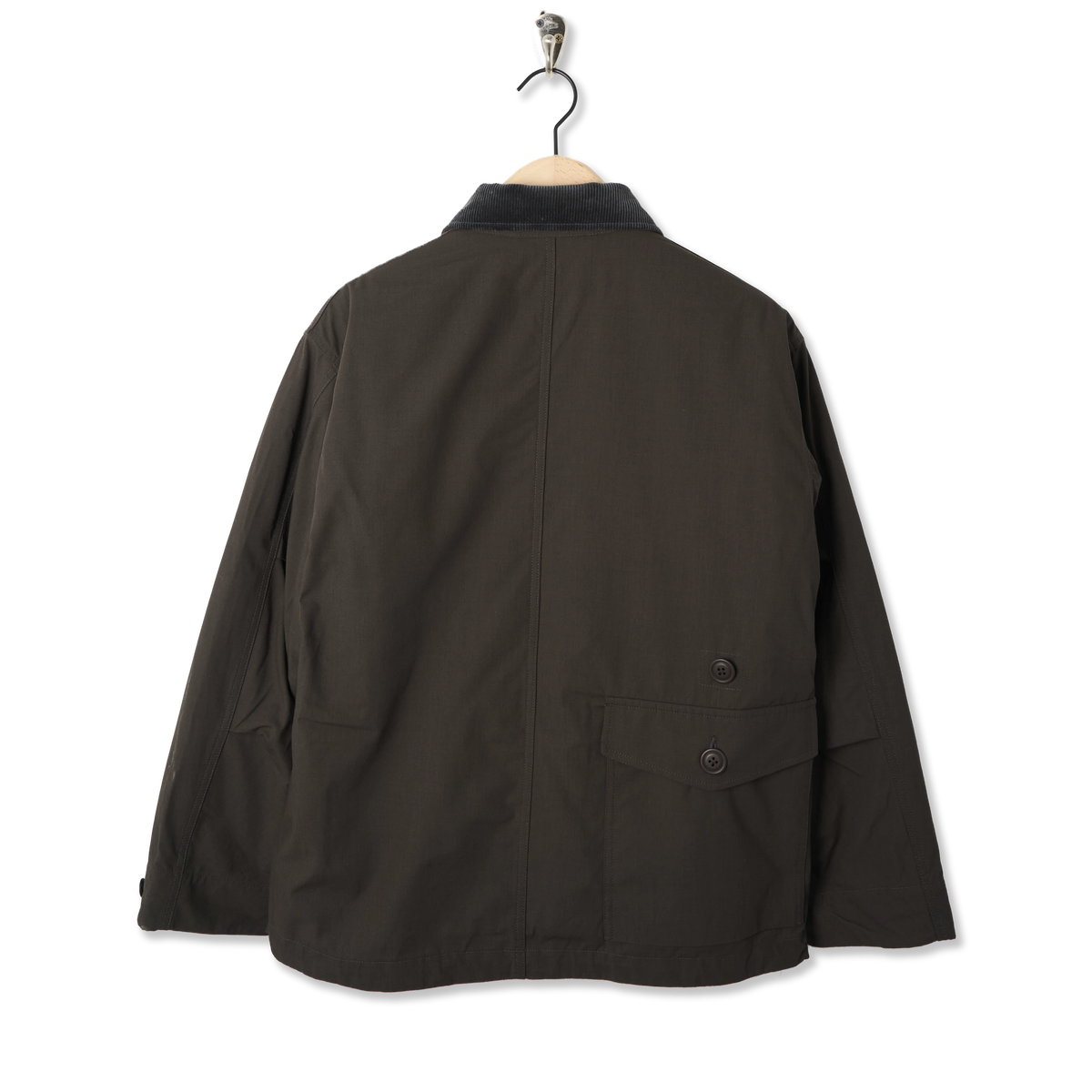 Snow Peak Hybrid Takibi Adjustable Jacket Dark Brown - Back