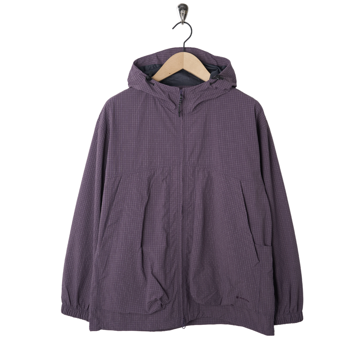Snow Peak Kasuri Ripstop Jacket Dark Purple - Front