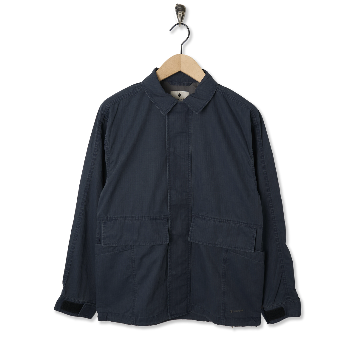 Snow Peak Pigment Washed Jacket Navy - Front